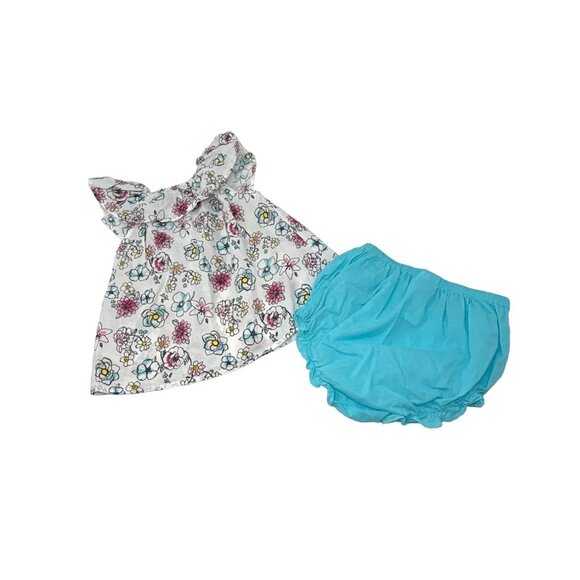 Baby Girl's Outfits - Peach Floral, Red‎ & White Check, Turquoise & White -24 M - Picture 5 of 8